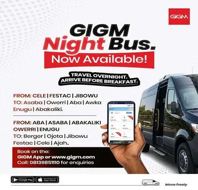 NEW GIGM Night Bus
